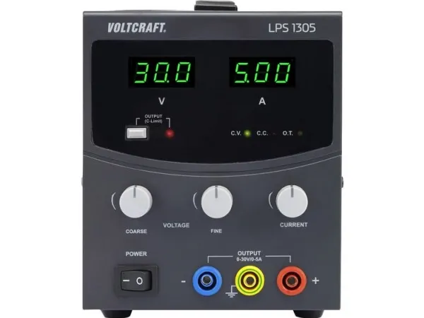 VOLTCRAFT Laboratoriestrømforsyning, justerbar LPS1305 0 - 30 V/DC 0 - 5 A 150 W Antal udgange 1 x (LPS1305)