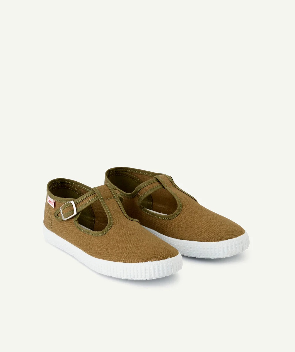 CIENTABASKETS EN TOILE OUVERTES KAKI