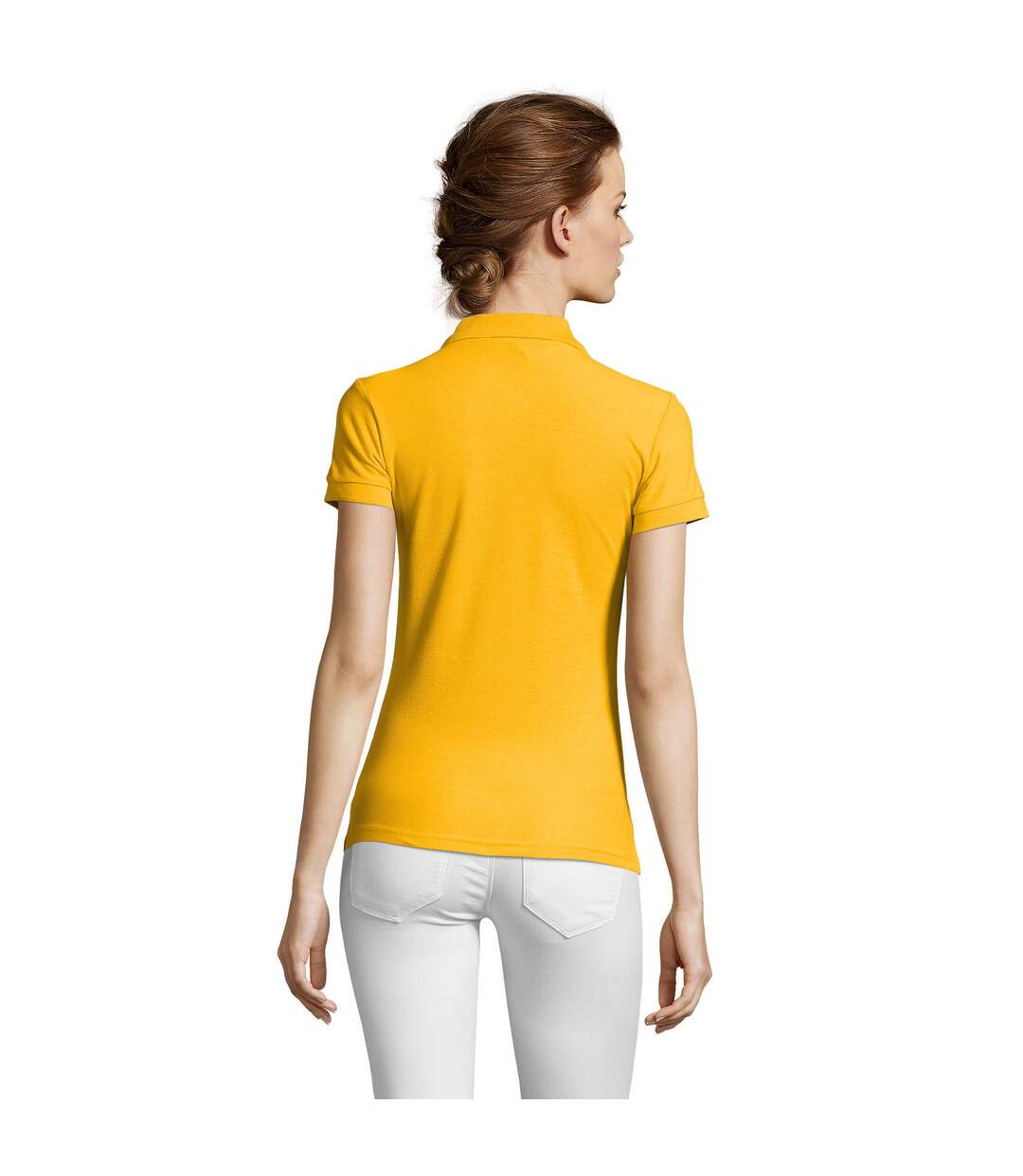 SOLS - Polo manches courtes PEOPLE - Femme (Jaune) - UTPC319