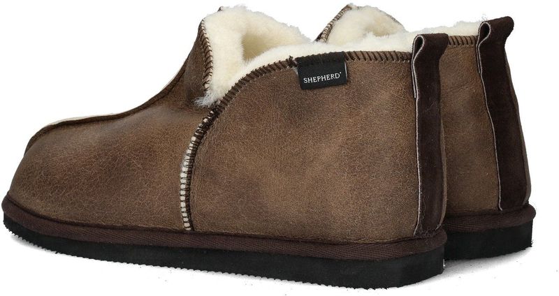 Shepherd - Anton - Pantoffels - Bruin - Suède - Schapenwol