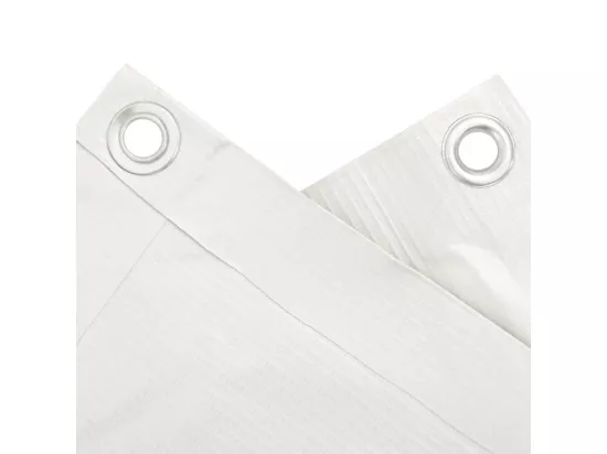 écran d'intimité de balcon blanc 1000x90 cm PVC