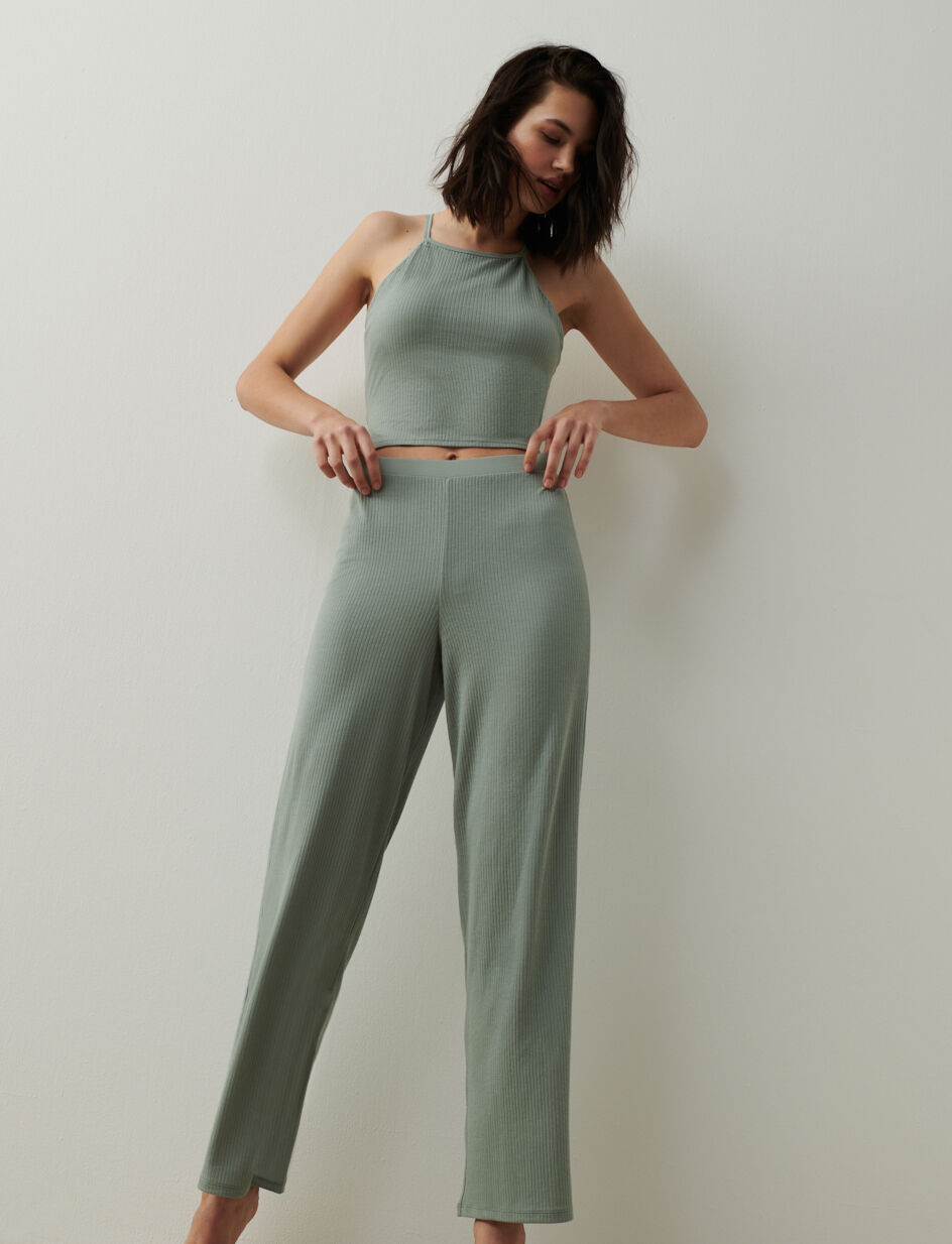 Débardeur avec soutien-gorge intégré - vert clair