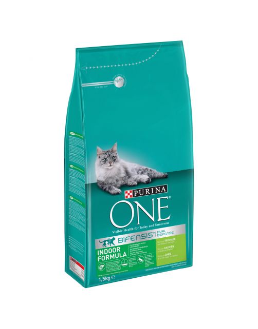 Purina One Indoor Formula Kalkoen - Kattenvoer
