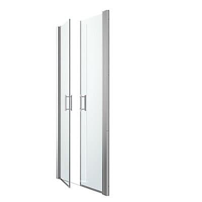 Porte de douche battante GoodHome Beloya transparente 90 cm