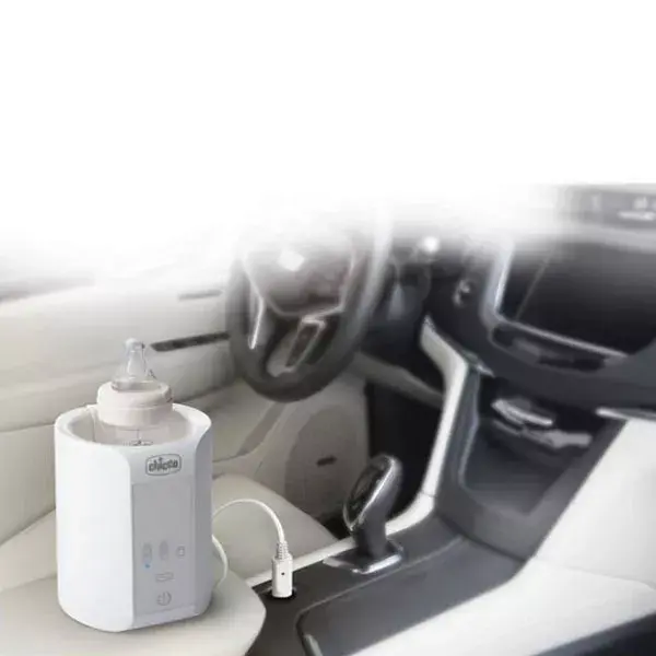 Aquecedor de mamadeiras portátil Chicco com interface sensível ao toque