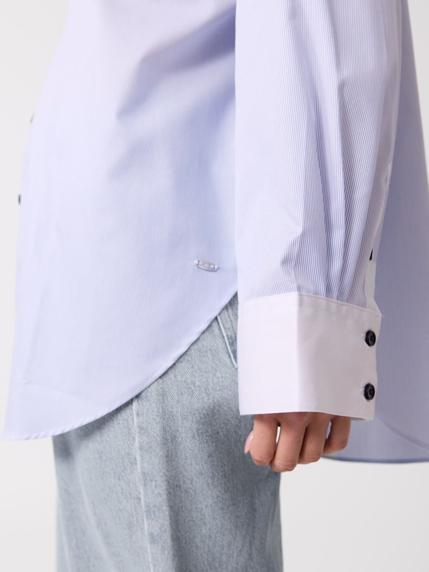 Lulu skjorte Chambray Blue