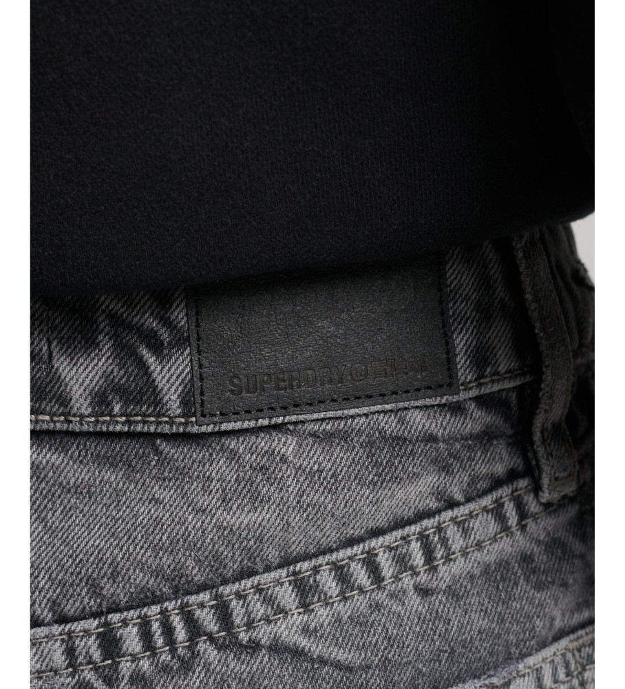 Minissaia jeans retrô preta da Superdry