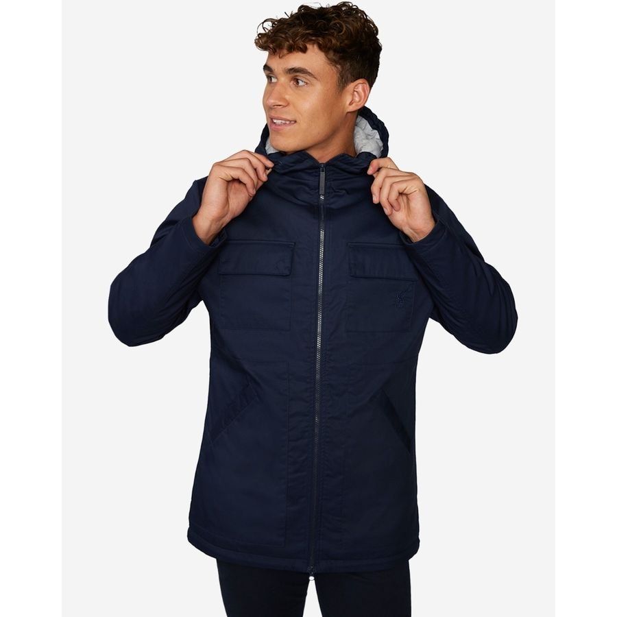 Liverpool Parka Manteau d'Hiver - Bleu Marine