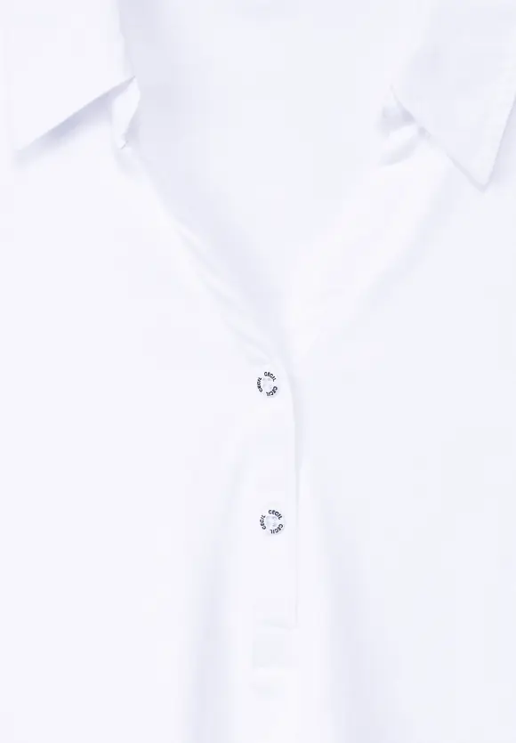 Poloshirt in Unifarbe - White