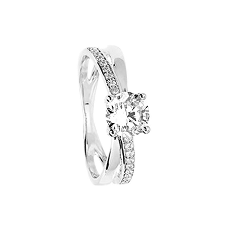 Bague femme - Oxyde de zirconium - Argent 925