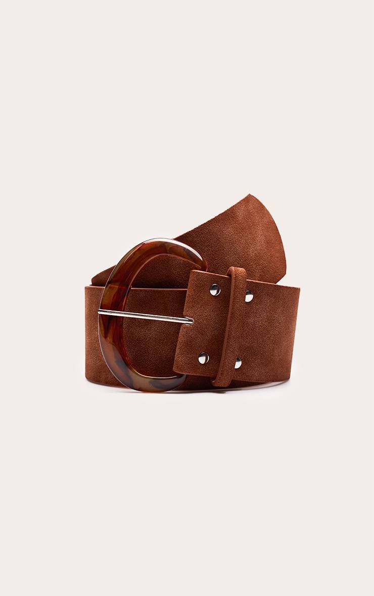 Chocolat Ceinture Large En Synthétique