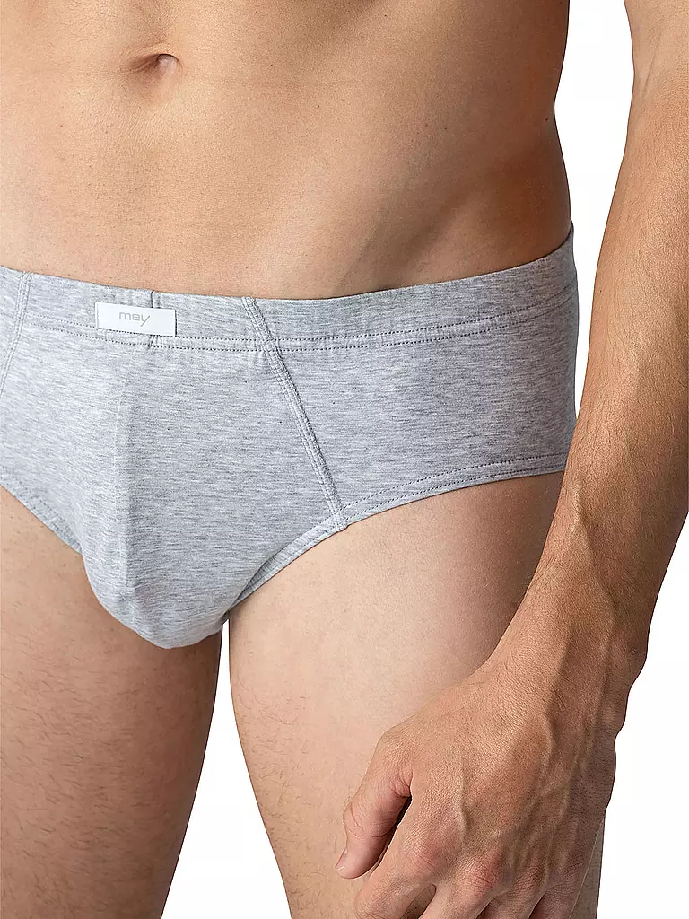 MEY Slip light grey melange grau