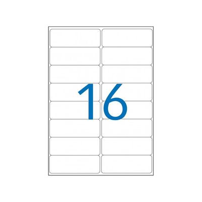 Apli Agipa - 1600 Étiquettes 100% recyclées blanches multi-usages - 99,1 x 33,9 mm - coins arrondis - compatibles avec mon timbre en ligne - réf 102647