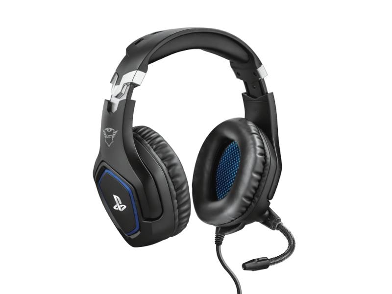 Trust Headset GXT 488 Forze PS4/PS5 Schwarz Gaming-Headset exklusiv für PS4 und PS5 mit einklappbarem Mikrofon und verstellbarem Kopfbügel