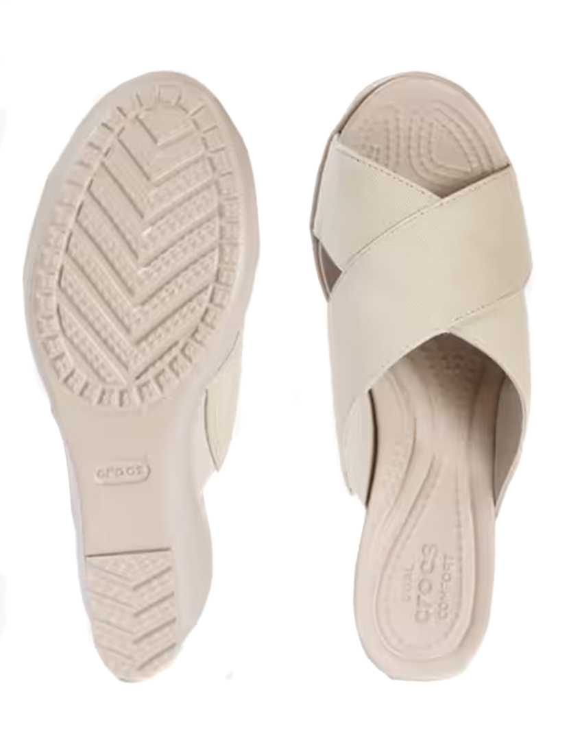 Crocs Leigh II Xstrap Wedge W Beige