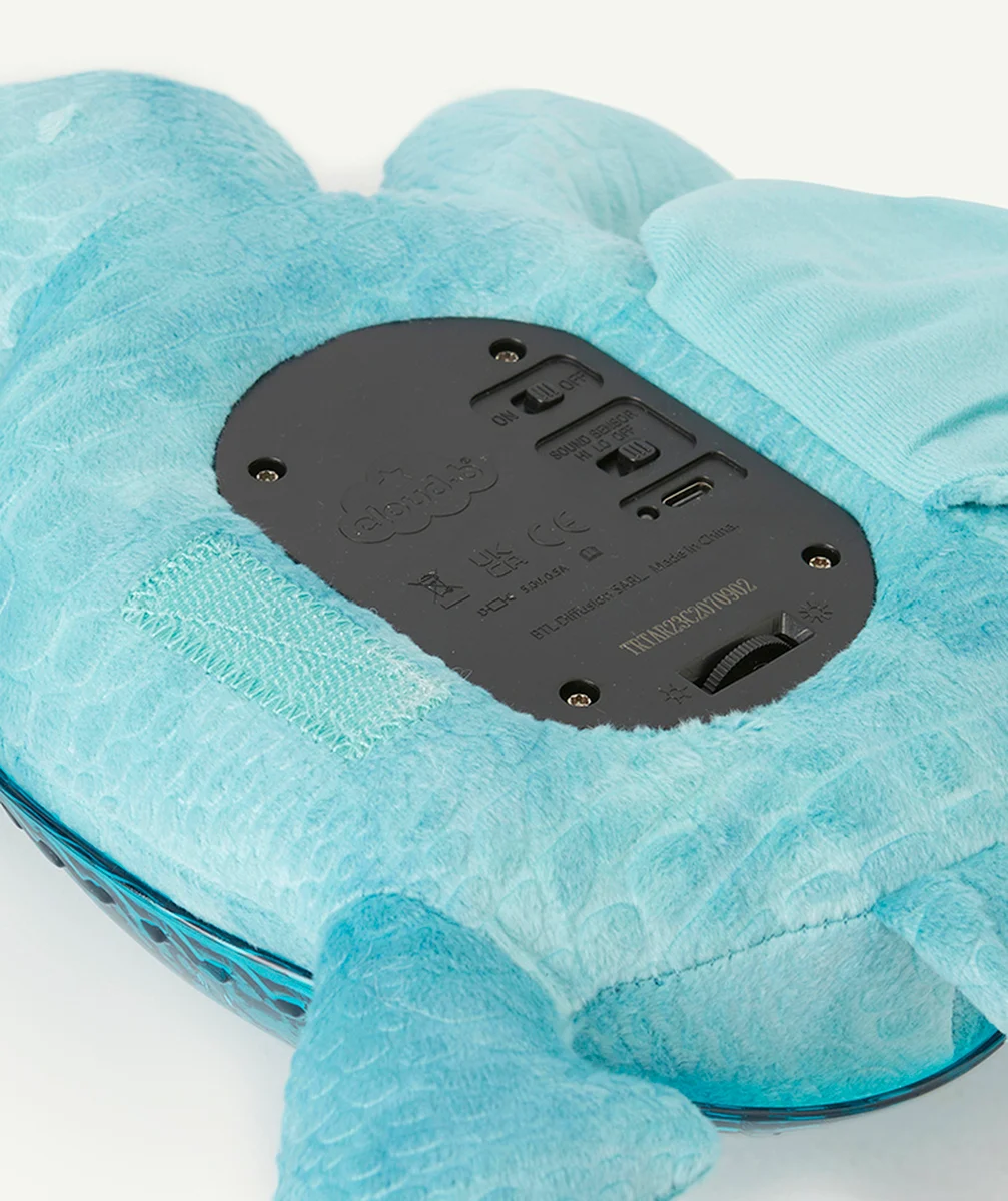 CLOUD Bveilleuse tortue musicale et lumineuse bleue en fibres recyclées