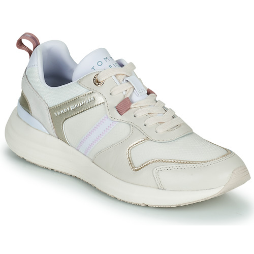 Tommy Hilfiger - METALLIC CASUAL RETRO RUNNER - Blanc / Argenté