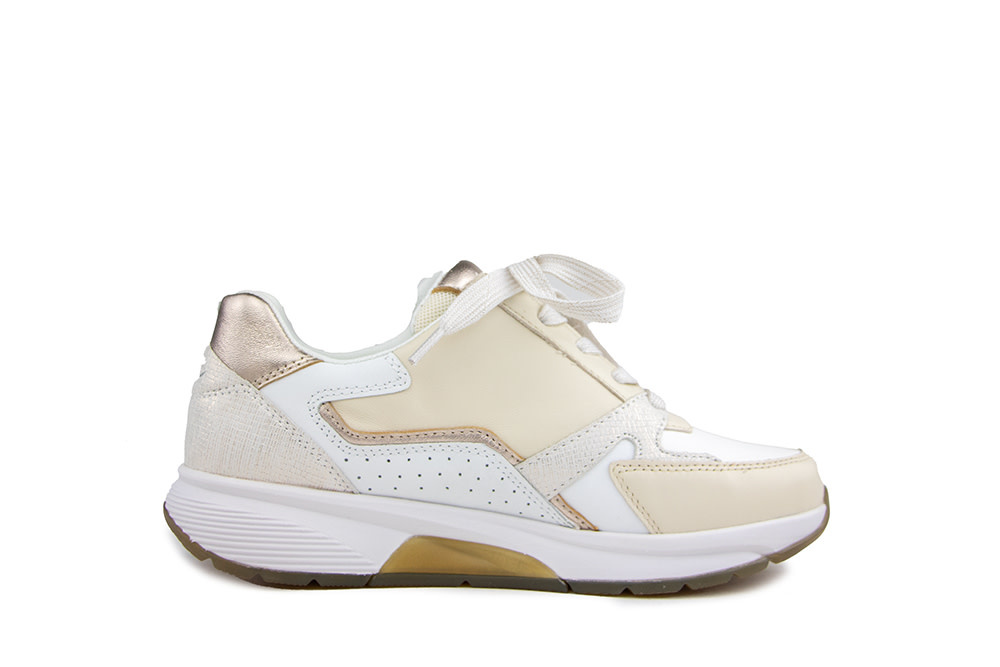 Gabor Rolling Soft Sneaker Weiss Panna