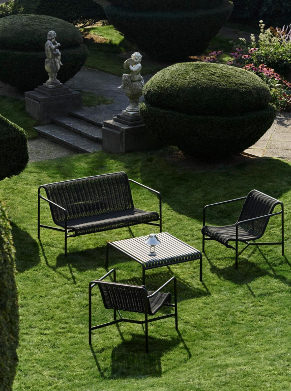Hay Palissade Cord Dining Armchair tuinstoel Cream white