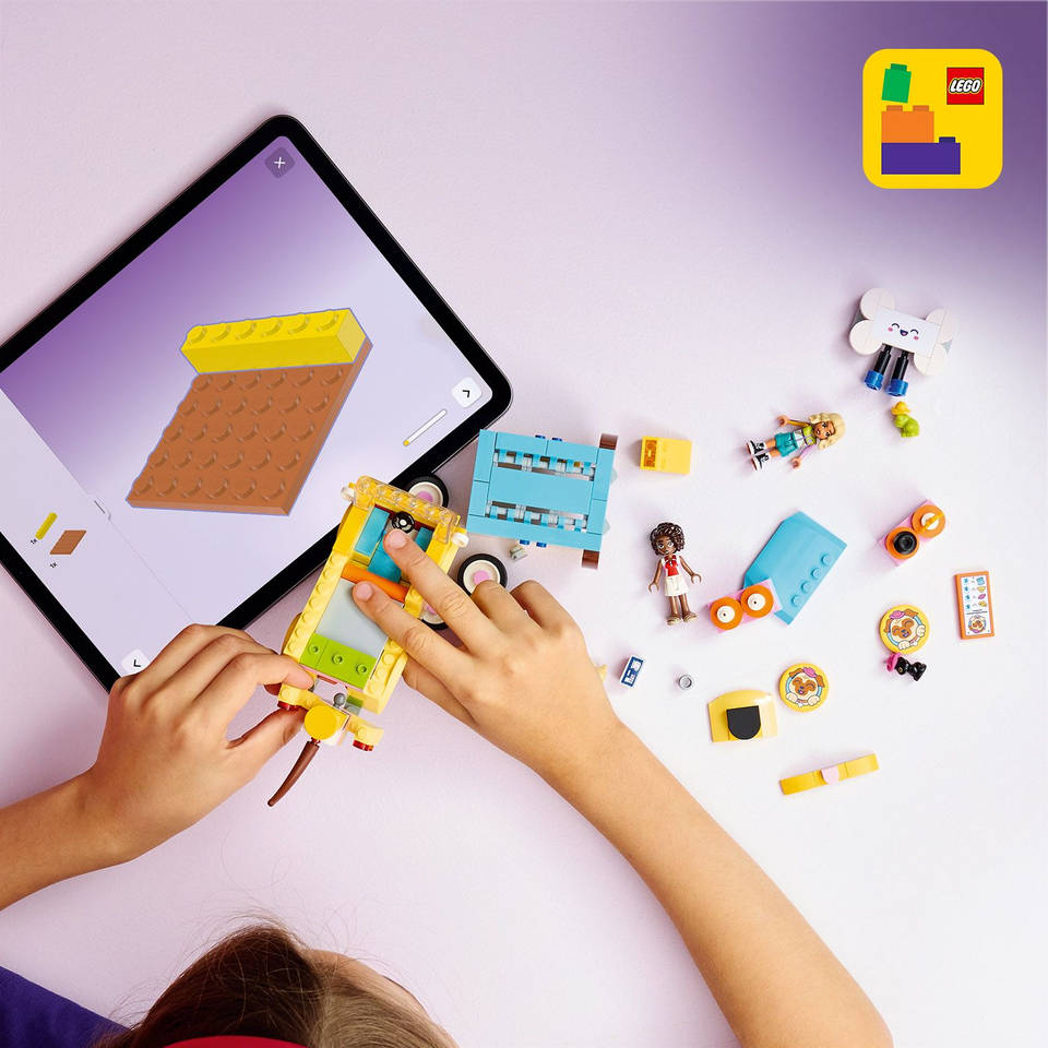 LEGO Friends bestelwagen met dierenaccessoires 42678