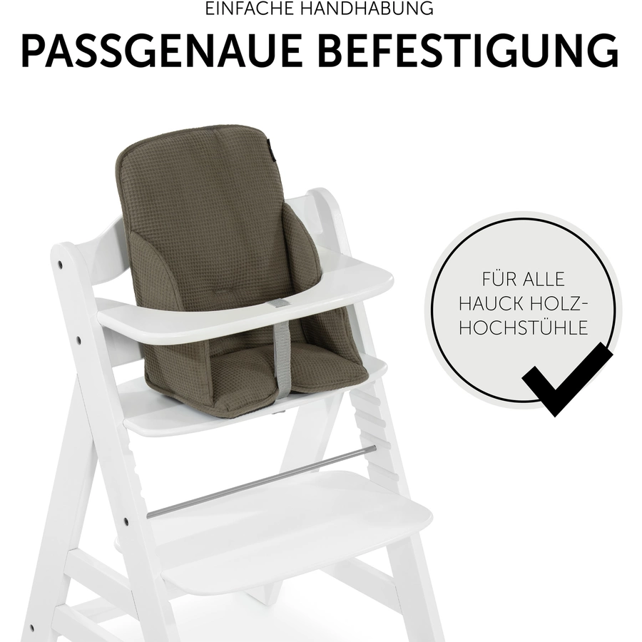 hauck Hochstuhlauflage Alpha Cosy Select Waffle Piqué Olive