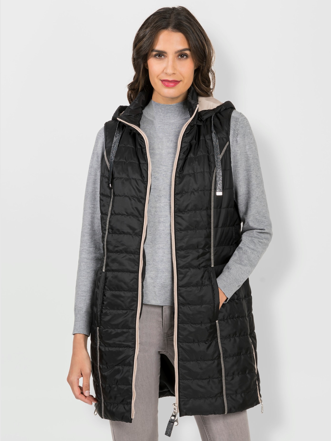Gilet long jolie coupe longue moderne