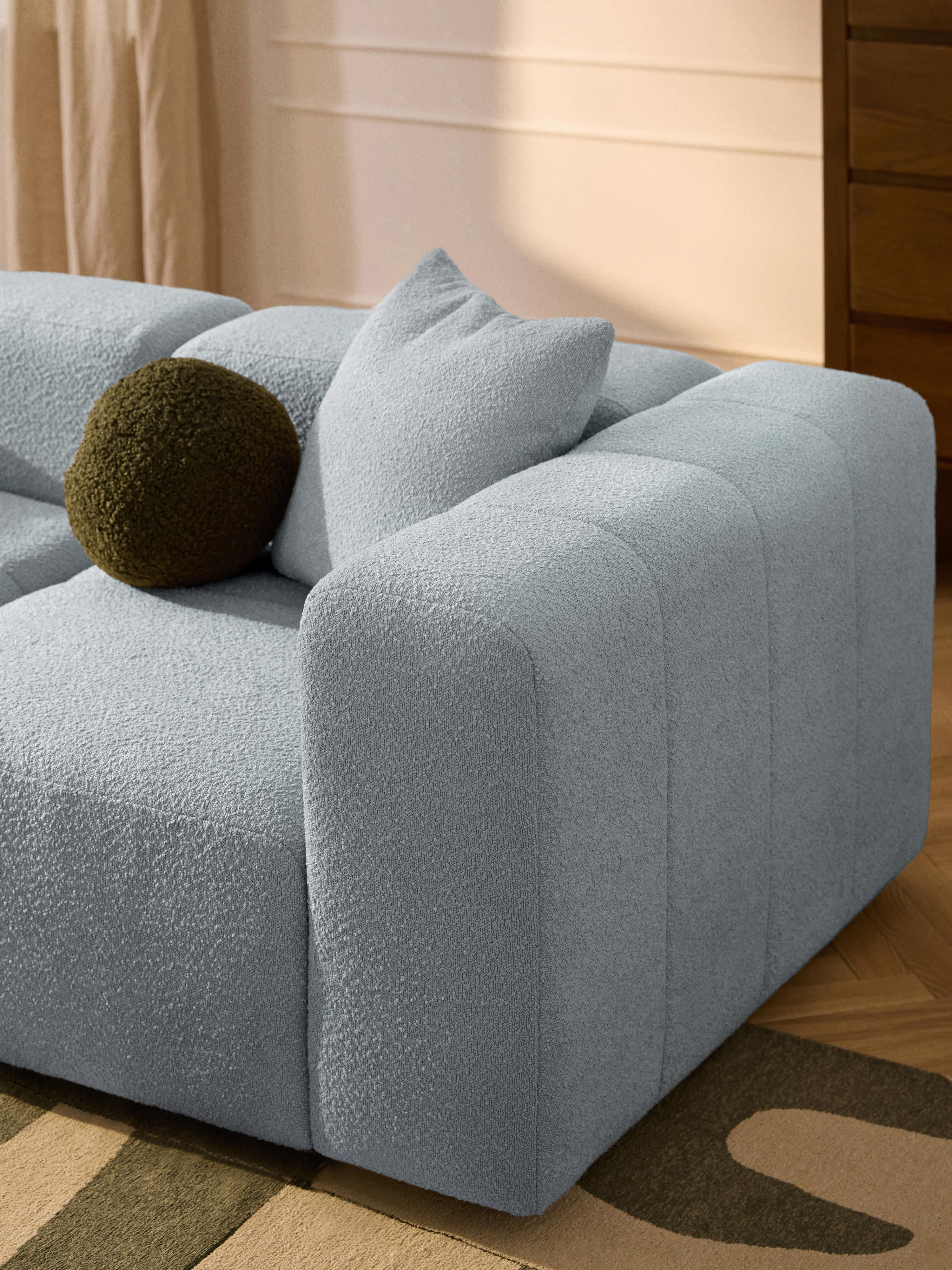 Modulaire bouclé bank Lena (3-zits)