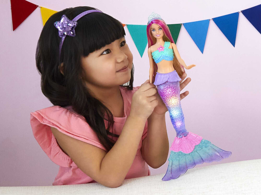 Barbie Malibu Zauberlicht Meerjungfrau Puppe