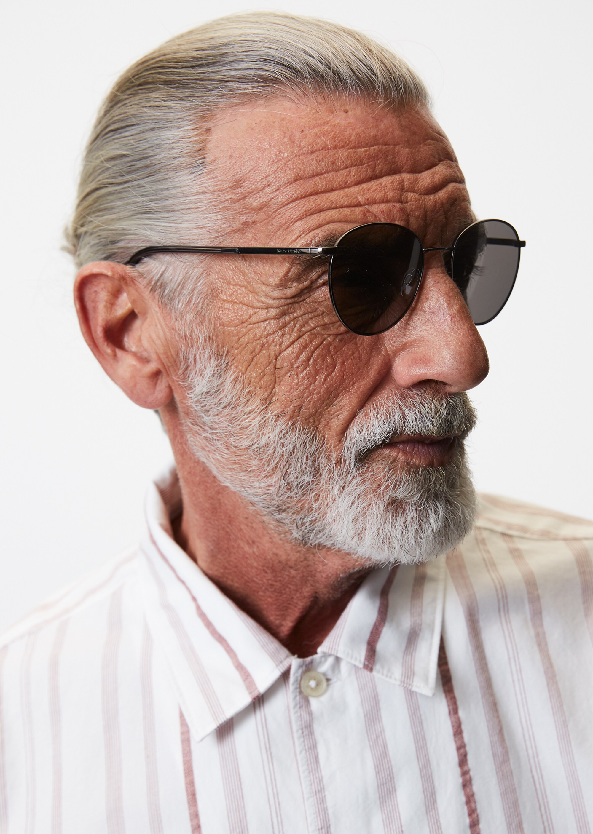 Unisex-Sonnenbrille mit runden Gläsern