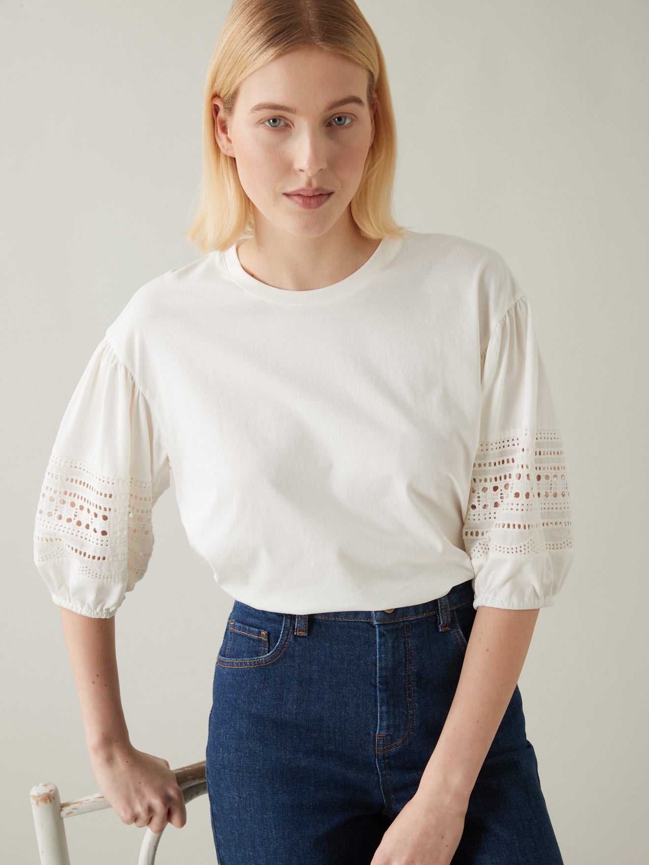 T-shirt trousseau manches ballon femme