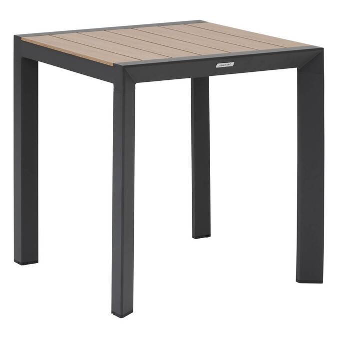 Table de jardin ÉVASION Effet bois Honey & Graphite