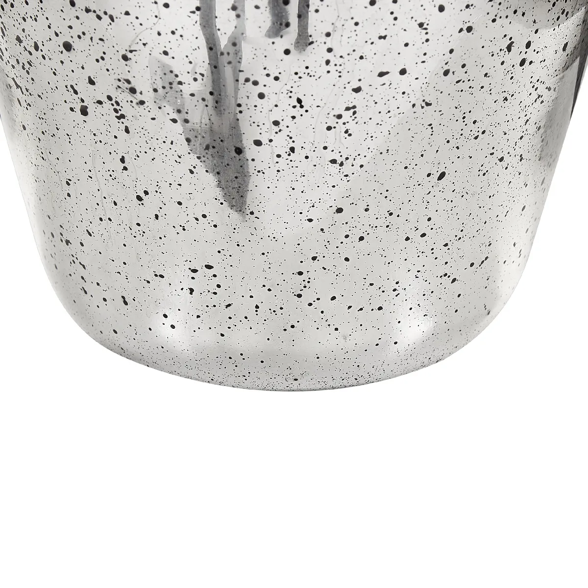 BELIANI Vase Verre 40 cm Argenté