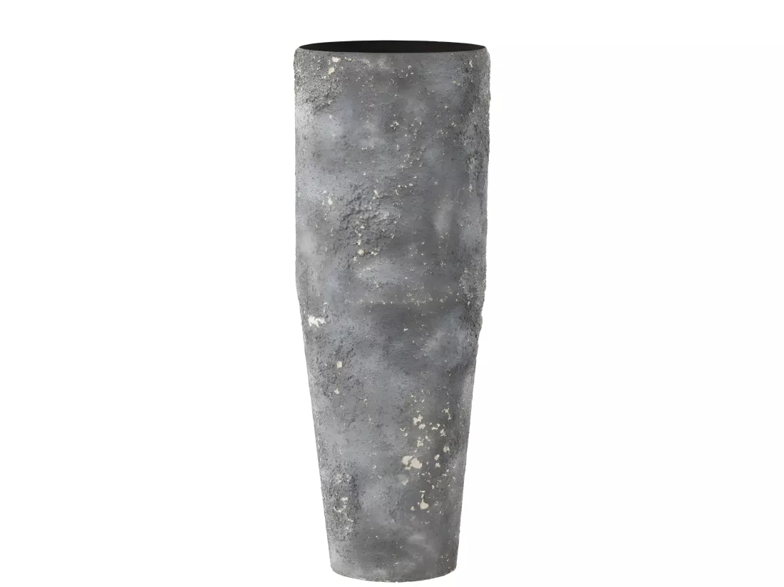Vase Cylindrique en Métal 