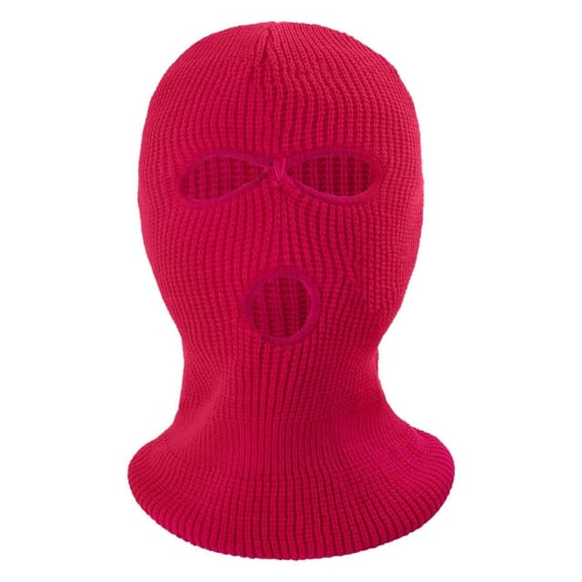 Vinter fuld ansigtsmaske Tre-huls Balaclava strikket hue hals damask