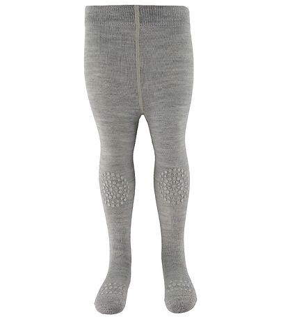 GoBabyGo Krabbelstrumpfhose - Wolle - Graumeliert
