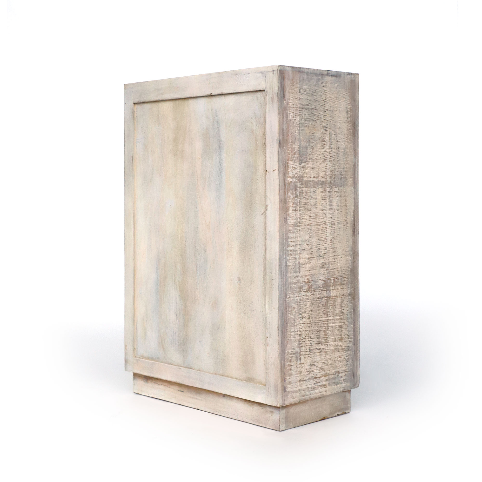 Schrank 'Dandipur' 2-türig, Mangoholz, B 80 cm, H 115 cm, T 40 cm von fischer's lagerhaus