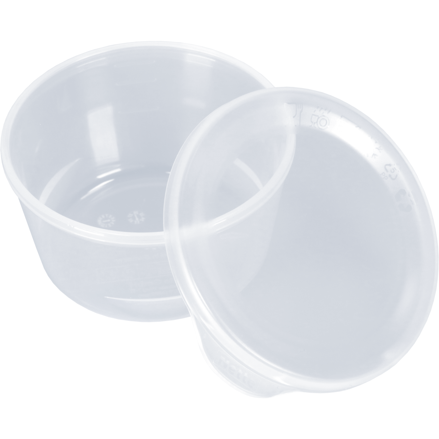Cup, sauscup, met deksel, reusable, pP, Ø 75mm, 42mm, transparant