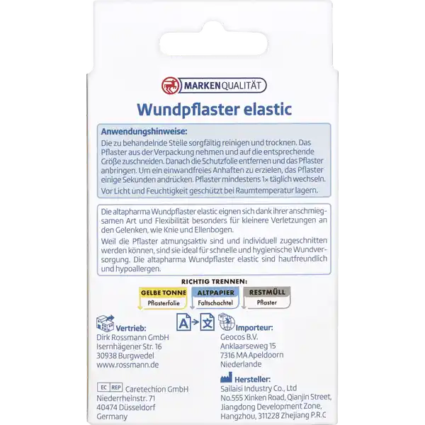 Wundpflaster elastic