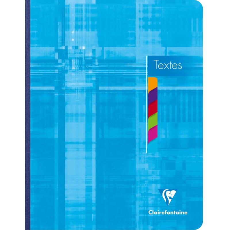 Cahier de textes brochure 17x22cm 144 pages grands carreaux Couleur aléatoire - Assortis