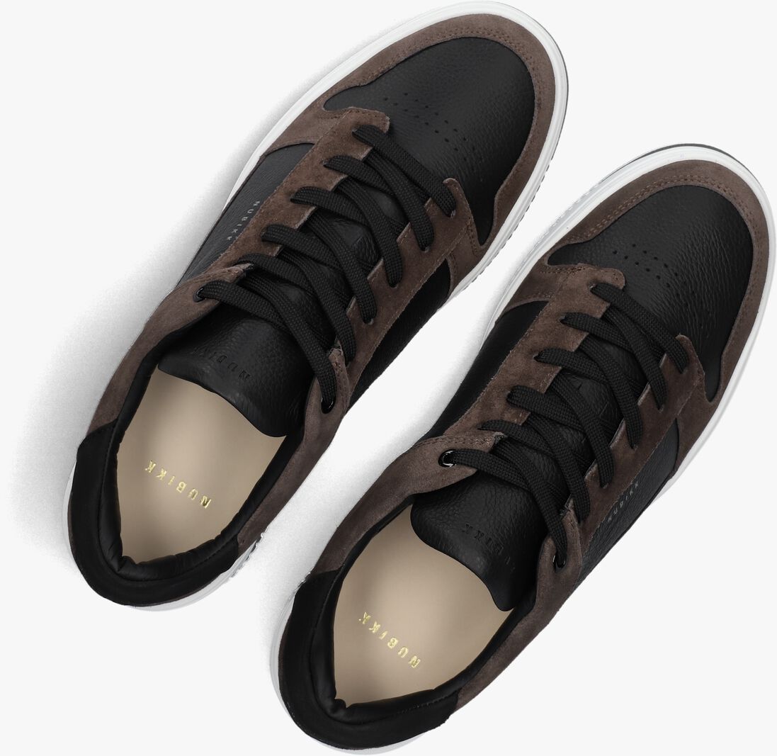 zwarte nubikk lage sneakers basket court heren