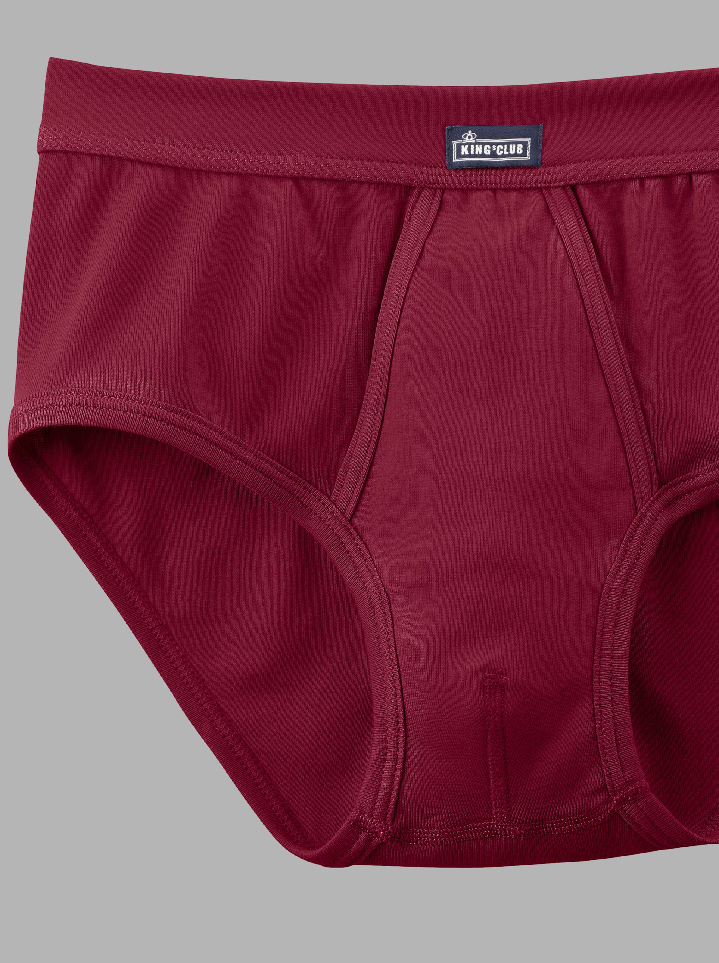 KINGsCLUB Slip in bordeaux + marine + grau