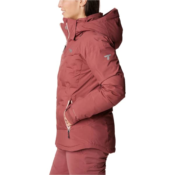 Veste de ski COLUMBIA WILD CARD III DOWN JACKET W BEETROOT/DUSTY PINK ZIPS