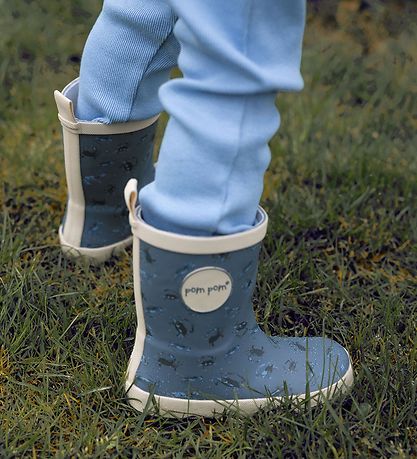 Pom Pom Gummistiefel - Sea AOP