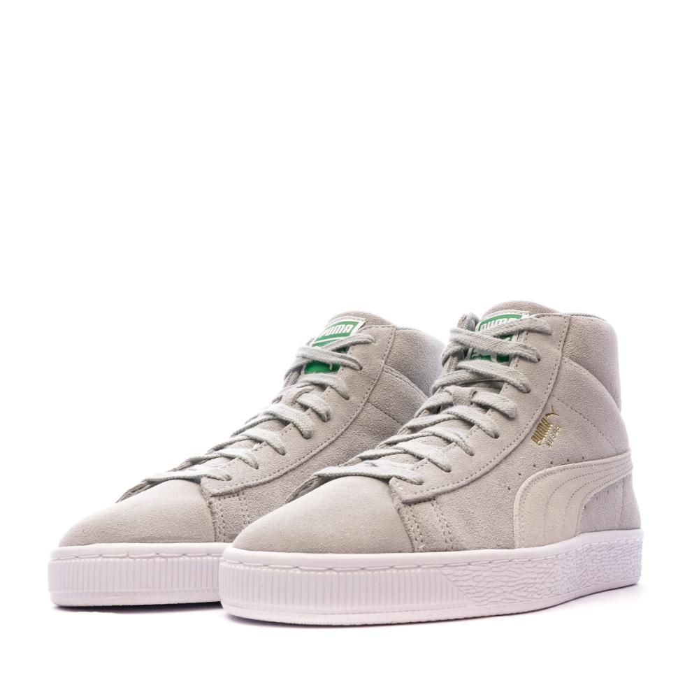 Puma Baskets Grises Mixte Puma Suede Mid XXI