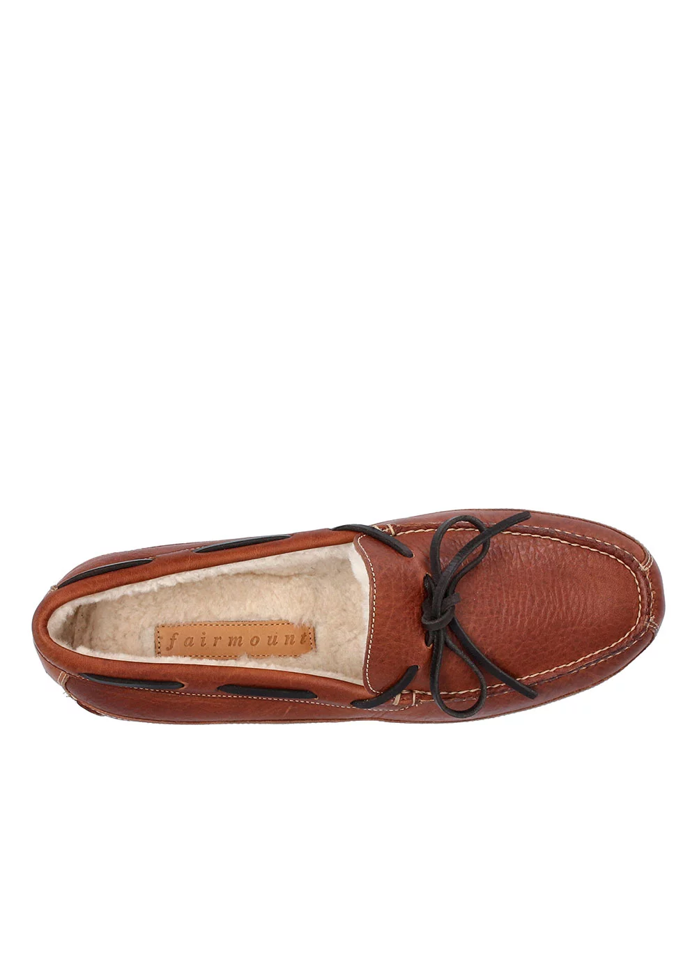 PANTOUFLE M LACE SLIPPER CUIR COGNAC
