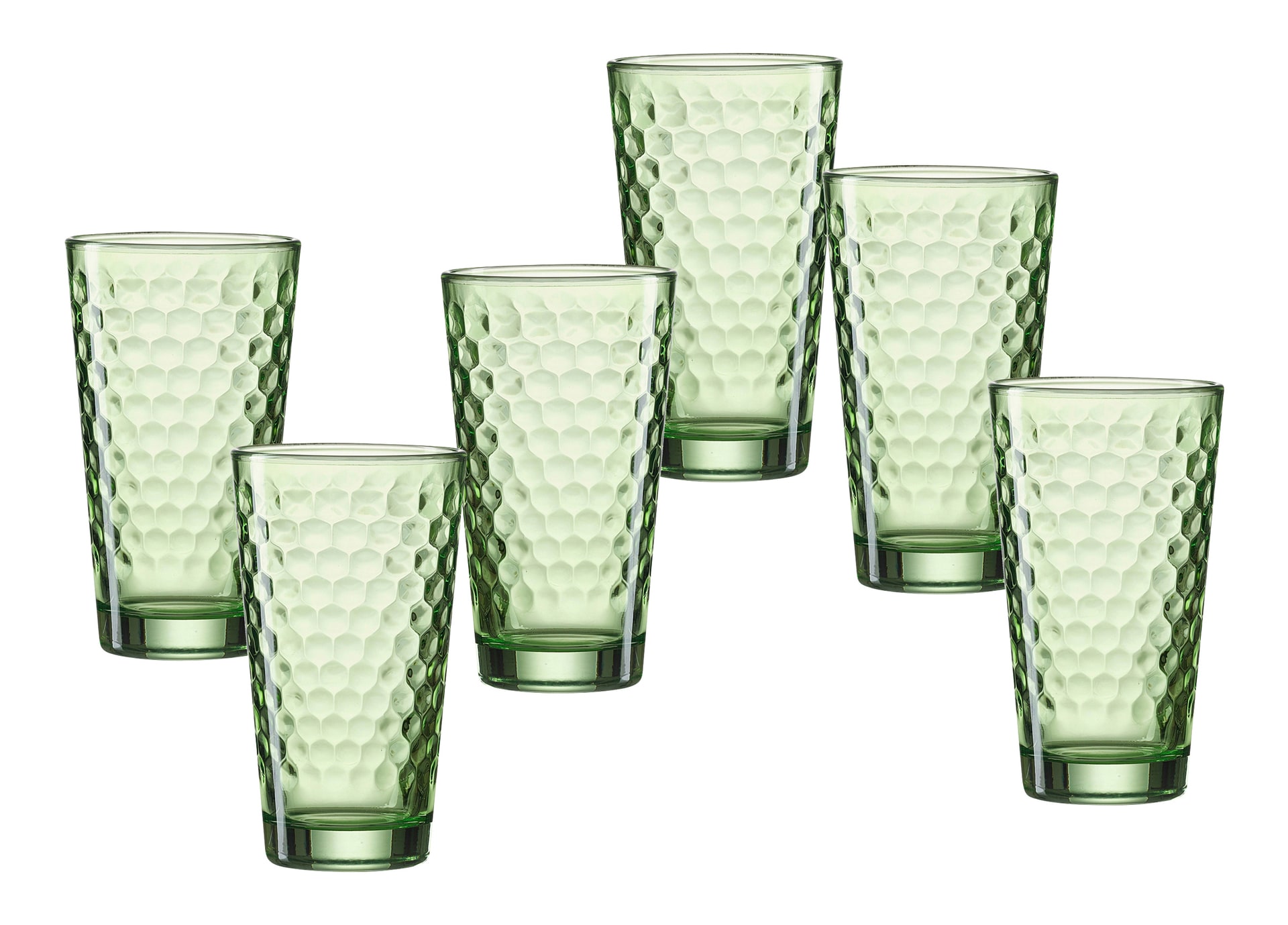 Ritzenhoff & Breker Longdrinkglas FAVO 6er Set 400 ml grün Glas