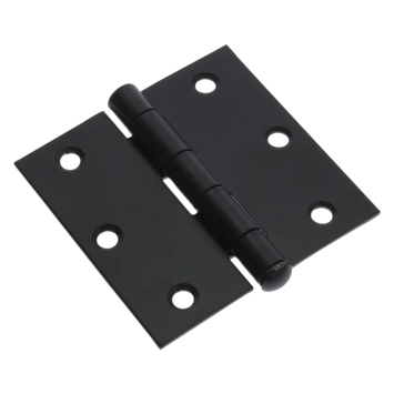 GAMMA Scharnier met losse pen 75x75 mm zwart 2 stuks