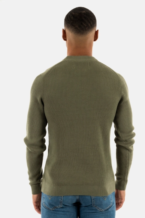 pull léger calvin klein jeans embro badge ldy dusty olive