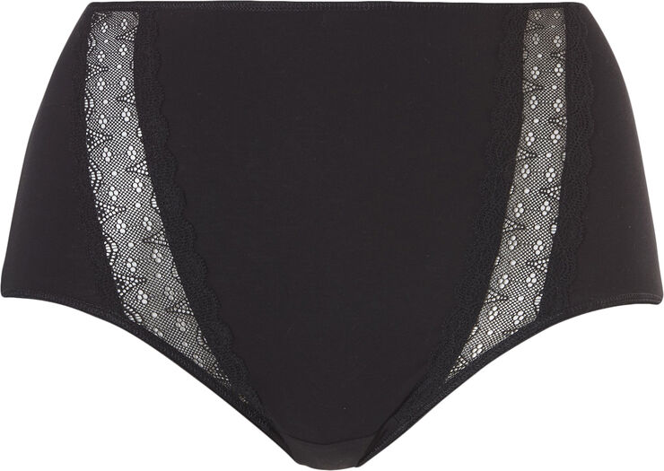 Femilet Basic Lace High waist brief Black