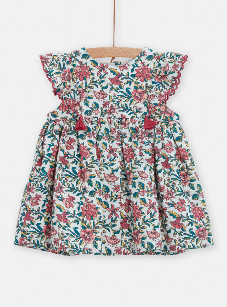 Robe à imprimé fleuri pour bébé fille